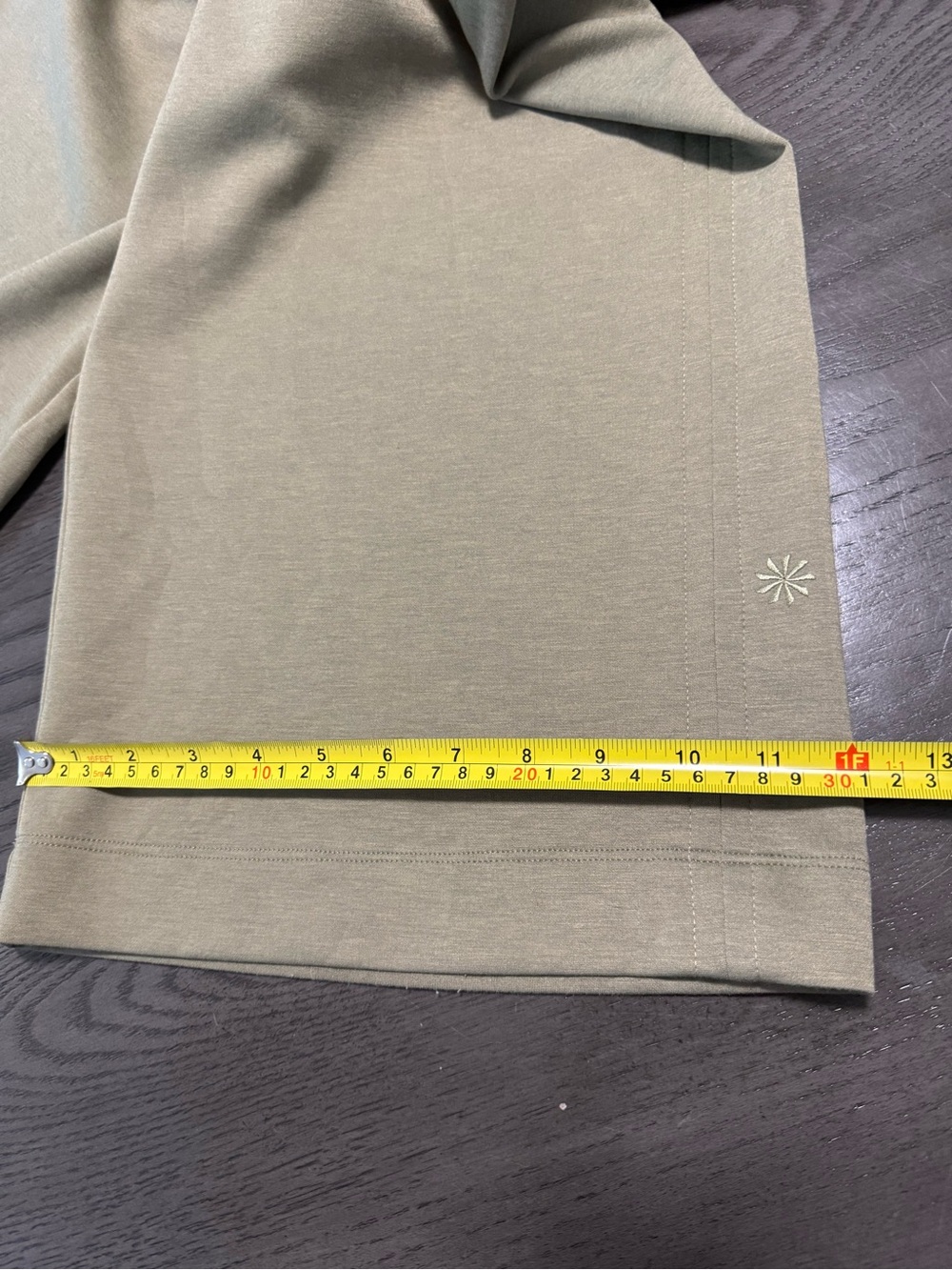 Athleta Women’s Wide Leg Pants Size L Tan Khaki Drawstring Pull On Travel - Picture 10 of 12